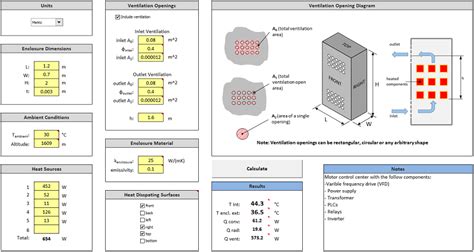 hoffman enclosures temperature calculator